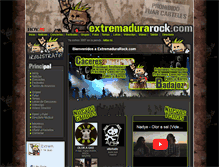 Tablet Screenshot of extremadurarock.com